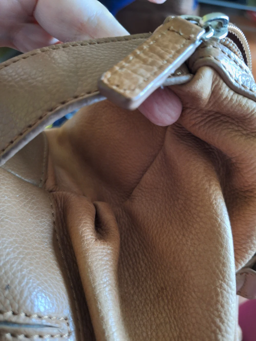 Worthington Brown Leather Satchel Handbag